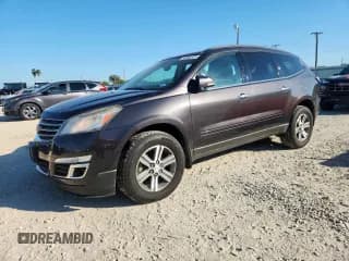 ✅ 2015 Chevrolet Traverse LT • VIN: 1GNKRHKD7FJ185512 • Lot: 92080325. Wystawiony na Copart z przebiegiem 122 366 mil. Bezpłatny archiwum sprzedaży aukcyjnych z USA i szczegółowy raport historii pojazdu na DreamBid. Zdjęcie 1.