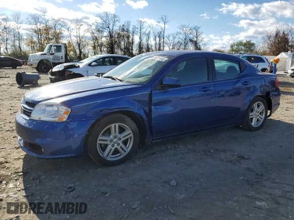 ✅ 2013 Dodge Avenger SXT • VIN: 1C3CDZCB7DN576975 • Lot: 91231455. Listed on Copart with 100,814 mi. Free auction sales archive from the USA and detailed vehicle history report at DreamBid. Image 1.