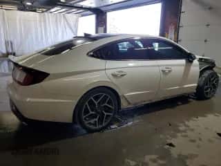 2021 Hyundai Sonata N Line с VIN 5NPEK4JC0MH131339, выставлен на аукционе Copart как лот 81900325 с пробегом 63 795 миль миль и Списание • Salvage title. История ставок и продаж доступна на DreamBid. Изображение 3.
