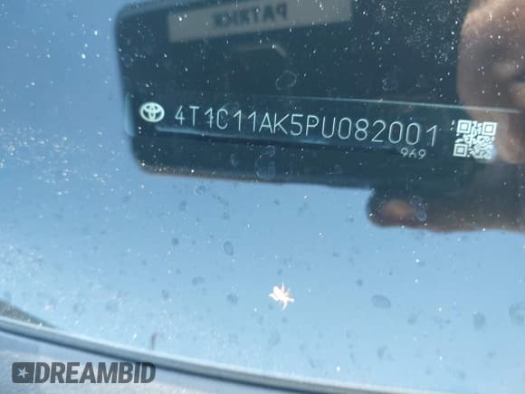 ✅ 2023 Toyota Camry LE • VIN: 4T1C11AK5PU082001 • Лот: 43592868. Опубликован ранее на IAAI с пробегом 47 330 миль. Бесплатный доступ к архиву аукционных продаж из США и подробный отчёт об истории автомобиля на DreamBid. Изображение 9.