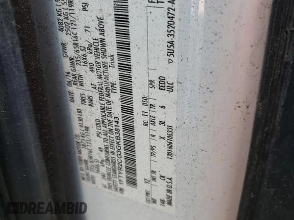 ✅ 2016 Ford Transit Cargo • VIN: 1FTYR2CG3GKB38143 • Лот: 60861365. Опубликован ранее на Copart с пробегом 67 107 миль. Бесплатный доступ к архиву аукционных продаж из США и подробный отчёт об истории автомобиля на DreamBid. Изображение 12.