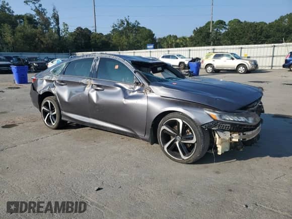 2018 Honda Accord Sport с VIN 1HGCV1F39JA076884, выставлен на аукционе Copart как лот 81511745 с пробегом Не указан миль и Списание • Salvage title. История ставок и продаж доступна на DreamBid. Изображение 4.