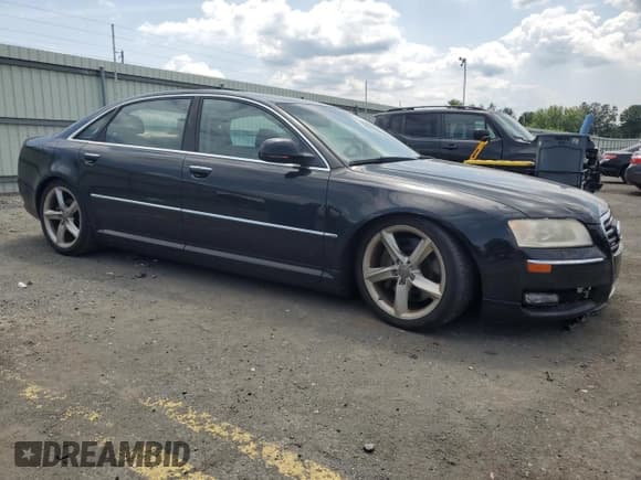 ✅ 2009 Audi A8 4.2L • VIN: WAUMV94E39N007647 • Лот: 65932865. Опубликован ранее на Copart с пробегом 103 107 миль. Бесплатный доступ к архиву аукционных продаж из США и подробный отчёт об истории автомобиля на DreamBid. Изображение 4.