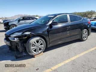 2018 Hyundai Elantra SEL z VIN KMHD84LF9JU520513, wystawiony jako Copart lot #85907915 z przebiegiem 54 958 mil mil oraz Szkoda całkowita • Salvage title. Historia ofert i sprzedaży dostępna na DreamBid. Obrazek 1.