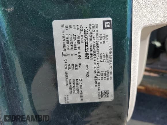 ✅ 2013 Chevrolet Silverado 2500HD Work Truck • VIN: 1GC0KVCGXDZ274825 • Лот: 82235265. Опубликован ранее на Copart с пробегом 85 044 миль. Бесплатный доступ к архиву аукционных продаж из США и подробный отчёт об истории автомобиля на DreamBid. Изображение 12.