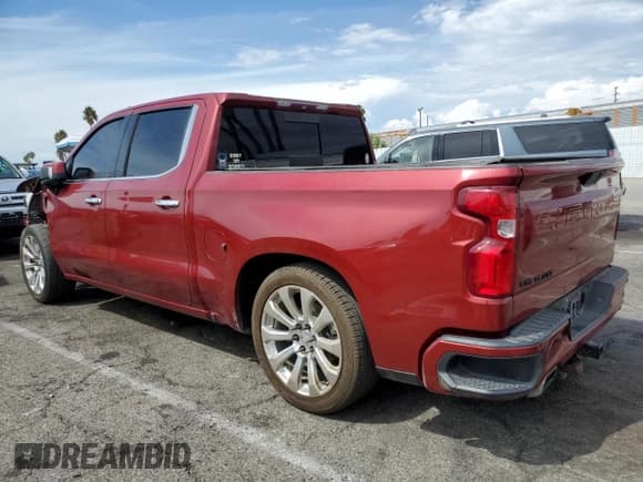 ✅ 2019 Chevrolet Silverado 1500 High Country • VIN: 1GCUYHEL0KZ137689 • Lot: 81339095. Listed on Copart with 100,962 mi. Free auction sales archive from the USA and detailed vehicle history report at DreamBid. Image 2.
