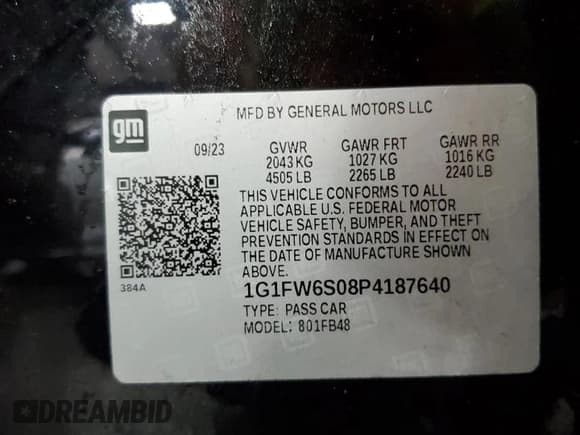 ✅ 2023 Chevrolet Bolt EV 1LT • VIN: 1G1FW6S08P4187640 • Lot: 71317094. Wystawiony na Copart z przebiegiem 15 199 mil. Bezpłatny archiwum sprzedaży aukcyjnych z USA i szczegółowy raport historii pojazdu na DreamBid. Zdjęcie 13.