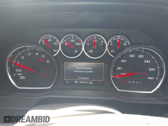 2021 Chevrolet Silverado 1500 LT z VIN 3GCUYDET4MG413318, wystawiony jako IAAI lot #43085575 z przebiegiem 58 965 mil mil oraz . Historia ofert i sprzedaży dostępna na DreamBid. Obrazek 7.