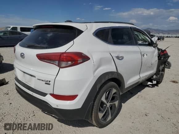 2016 Hyundai Tucson Limited z VIN KM8J3CA25GU116841, wystawiony jako Copart lot #68388095 z przebiegiem 106 242 mil mil oraz Czysty tytuł • Clean title. Historia ofert i sprzedaży dostępna na DreamBid. Obrazek 3.