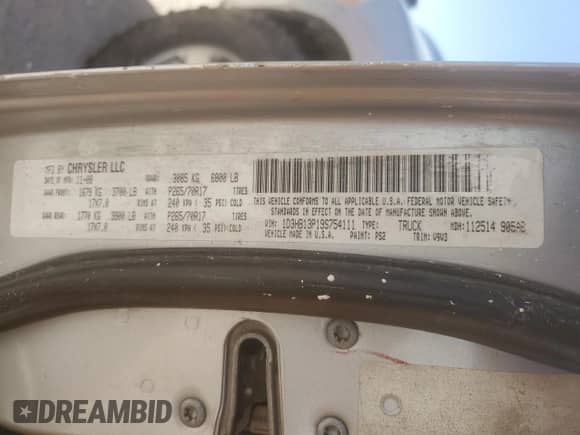 2009 Dodge 1500 TRX with VIN 1D3HB13P19S754111, listed as a Copart auction lot 49747565 with 218,570 mi miles and Clean title. Bid and sale history available at DreamBid. Image 12.