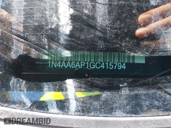 ✅ 2016 Nissan Maxima S • VIN: 1N4AA6AP1GC415794 • Lot: 42789849. Listed on IAAI with 150,496 mi. Free auction sales archive from the USA and detailed vehicle history report at DreamBid. Image 12.