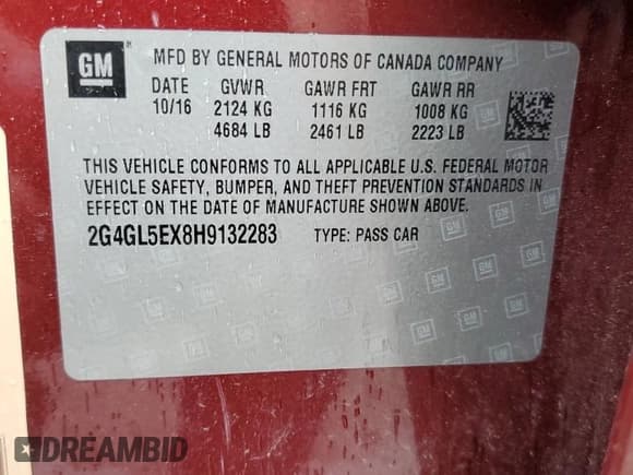 ✅ 2017 Buick Regal Sport Touring • VIN: 2G4GL5EX8H9132283 • Lot: 54410175. Wystawiony na Copart z przebiegiem Nie podano. Bezpłatny archiwum sprzedaży aukcyjnych z USA i szczegółowy raport historii pojazdu na DreamBid. Zdjęcie 13.