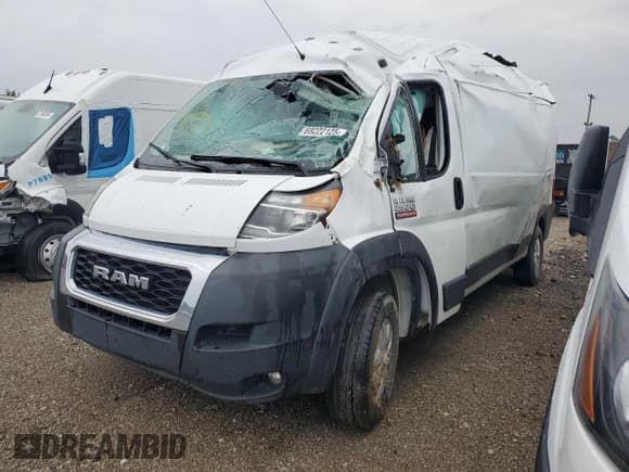 ✅ 2021 Ram ProMaster Cargo • VIN: 3C6LRVDG4ME567890 • Lot: 69222125. Listed on Copart with Not provided. Free auction sales archive from the USA and detailed vehicle history report at DreamBid. Image 1.