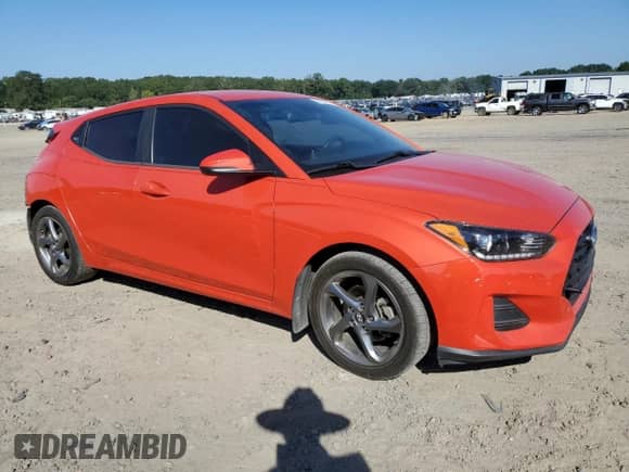 2019 Hyundai Veloster 2.0 with VIN KMHTG6AF1KU010543, listed as a Copart auction lot 74552744 with 62,040 mi miles and Salvage title. Bid and sale history available at DreamBid. Image 4.