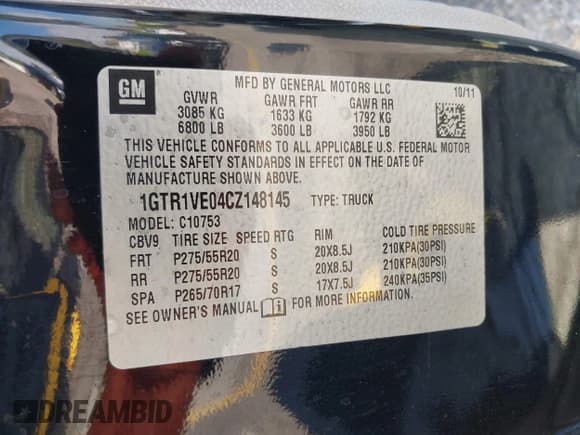 ✅ 2012 GMC Sierra 1500 SLE • VIN: 1GTR1VE04CZ148145 • Лот: 43284451. Опубликован ранее на IAAI с пробегом 167 975 миль. Бесплатный доступ к архиву аукционных продаж из США и подробный отчёт об истории автомобиля на DreamBid. Изображение 9.