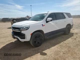 2024 Chevrolet Tahoe Commercial z VIN 1GNSKLED2RR249061, wystawiony jako Copart lot #84399715 z przebiegiem 14 655 mil mil oraz Szkoda całkowita • Salvage title. Historia ofert i sprzedaży dostępna na DreamBid. Obrazek 1.