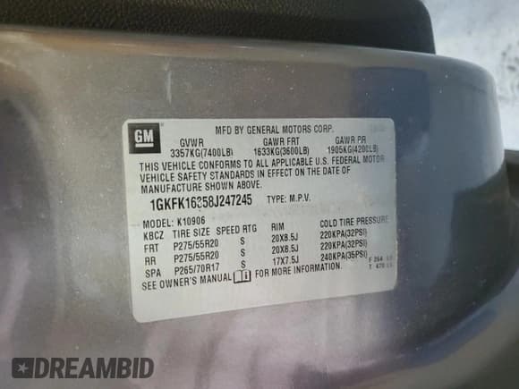 ✅ 2008 GMC Yukon XL SLT 4SB • VIN: 1GKFK16358J247245 • Lot: 46992205. Wystawiony na Copart z przebiegiem Nie podano. Bezpłatny archiwum sprzedaży aukcyjnych z USA i szczegółowy raport historii pojazdu na DreamBid. Zdjęcie 13.