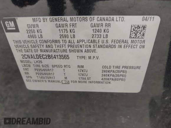 ✅ 2011 Chevrolet Equinox 1LT • VIN: 2CNALDEC2B6413565 • Лот: 43464270. Опубликован ранее на IAAI с пробегом 190 682 миль. Бесплатный доступ к архиву аукционных продаж из США и подробный отчёт об истории автомобиля на DreamBid. Изображение 9.