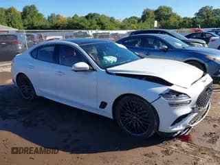 ✅ 2022 Genesis G70 Launch Edition • VIN: KMTG14TE9NU082323 • Lot: 43405954. Wystawiony na IAAI z przebiegiem 32 869 mil. Bezpłatny archiwum sprzedaży aukcyjnych z USA i szczegółowy raport historii pojazdu na DreamBid. Zdjęcie 1.
