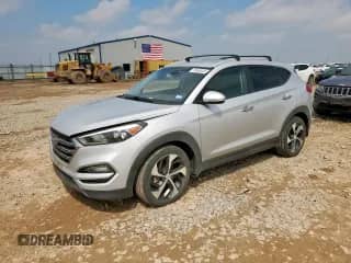 2016 Hyundai Tucson Eco z VIN KM8J33A23GU268682, wystawiony jako Copart lot #70858045 z przebiegiem 91 680 mil mil oraz Czysty tytuł • Clean title. Historia ofert i sprzedaży dostępna na DreamBid. Obrazek 1.