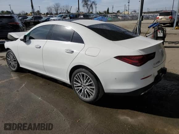 2024 Mercedes-Benz CLA 250 с VIN W1K5J4GB7RN468802, выставлен на аукционе Copart как лот 47618285 с пробегом 7 665 миль миль и Списание • Salvage title. История ставок и продаж доступна на DreamBid. Изображение 2.