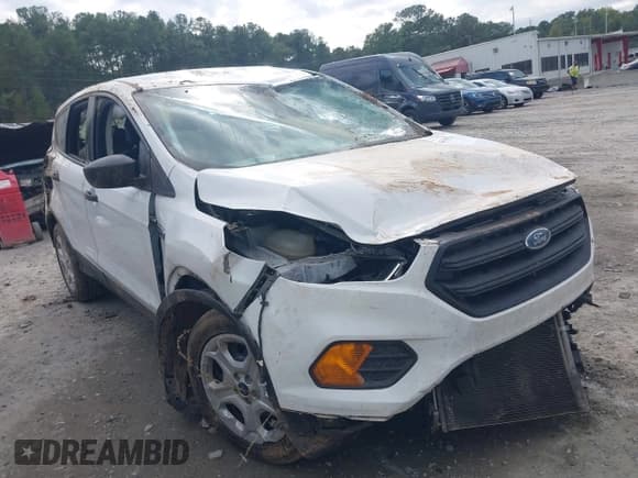 ✅ 2017 Ford Escape S • VIN: 1FMCU0F76HUC30910 • Lot: 43405742. Listed on IAAI with 160,138 mi. Free auction sales archive from the USA and detailed vehicle history report at DreamBid. Image 1.