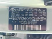 ✅ 2025 Hyundai Venue SEL • VIN: KMHRC8A37SU355454 • Lot: 41710423. Listed on IAAI with 4,322 mi. Free auction sales archive from the USA and detailed vehicle history report at DreamBid. Image 9.