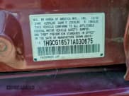 ✅ 2001 Honda Accord EX • VIN: 1HGCG16571A030675 • Lot: 94825555. Listed on Copart with 171,601 mi. Free auction sales archive from the USA and detailed vehicle history report at DreamBid. Image 12.