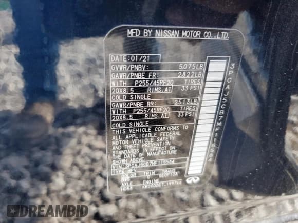 ✅ 2021 Infiniti QX50 Essential • VIN: 3PCAJ5CB7MF115584 • Lot: 69406745. Wystawiony na Copart z przebiegiem 25 186 mil. Bezpłatny archiwum sprzedaży aukcyjnych z USA i szczegółowy raport historii pojazdu na DreamBid. Zdjęcie 13.