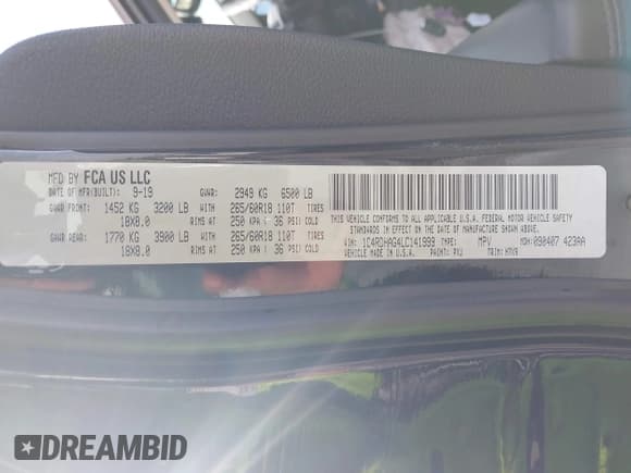 ✅ 2020 Dodge Durango SXT • VIN: 1C4RDHAG4LC141999 • Lot: 43292813. Wystawiony na IAAI z przebiegiem 84 536 mil. Bezpłatny archiwum sprzedaży aukcyjnych z USA i szczegółowy raport historii pojazdu na DreamBid. Zdjęcie 9.