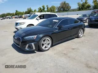 ✅ 2022 Audi A5 Sportback S line Premium • VIN: WAUDACF52NA006724 • Lot: 71047295. Listed on Copart with 55,441 mi. Free auction sales archive from the USA and detailed vehicle history report at DreamBid. Image 1.