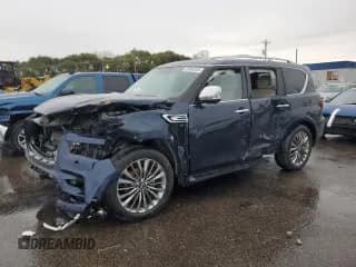 ✅ 2021 Infiniti QX80 Sensory • VIN: JN8AZ2BE5M9273732 • Лот: 89800255. Опубликован ранее на Copart с пробегом 69 053 миль. Бесплатный доступ к архиву аукционных продаж из США и подробный отчёт об истории автомобиля на DreamBid. Изображение 1.