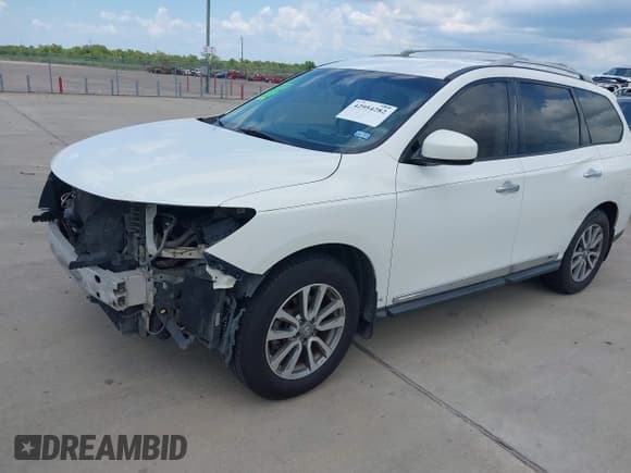 ✅ 2013 Nissan Pathfinder SL • VIN: 5N1AR2MM7DC690140 • Lot: 42954282. Listed on IAAI with 161,516 mi. Free auction sales archive from the USA and detailed vehicle history report at DreamBid. Image 2.