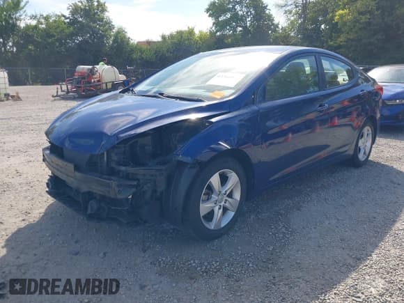 ✅ 2013 Hyundai Elantra GLS • VIN: KMHDH4AE2DU522361 • Lot: 43368006. Listed on IAAI with 109,810 mi. Free auction sales archive from the USA and detailed vehicle history report at DreamBid. Image 2.