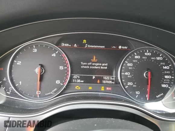 ✅ 2014 Audi A6 Premium Plus • VIN: WAUFMAFC4EN081680 • Lot: 86600525. Listed on Copart with 197,035 mi. Free auction sales archive from the USA and detailed vehicle history report at DreamBid. Image 9.