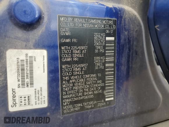 ✅ 2017 Nissan Rogue SV • VIN: KNMAT2MV1HP590595 • Lot: 90239955. Wystawiony na Copart z przebiegiem 136 194 mil. Bezpłatny archiwum sprzedaży aukcyjnych z USA i szczegółowy raport historii pojazdu na DreamBid. Zdjęcie 13.