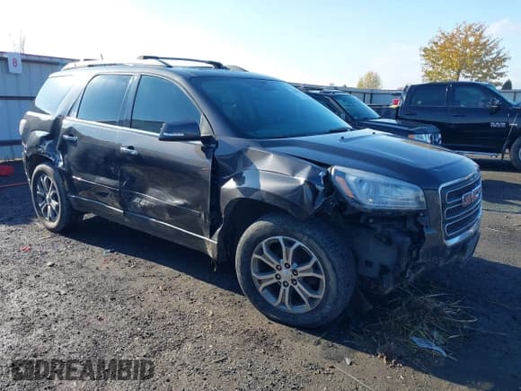✅ 2014 GMC Acadia SLT • VIN: 1GKKVRKD2EJ373125 • Lot: 43667970. Wystawiony na IAAI z przebiegiem 174 126 mil. Bezpłatny archiwum sprzedaży aukcyjnych z USA i szczegółowy raport historii pojazdu na DreamBid. Zdjęcie 1.