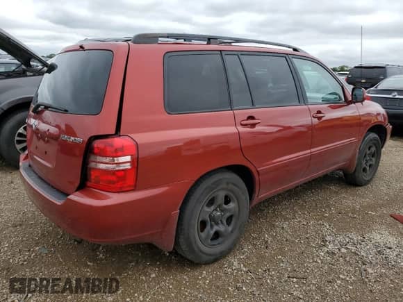 2002 Toyota Highlander with VIN JTEGD21A220044134, listed as a Copart auction lot 68753545 with 214,403 mi miles and Salvage title. Bid and sale history available at DreamBid. Image 3.