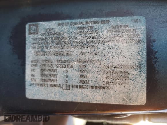 ✅ 2002 Chevrolet S-10 Fleet • VIN: 1GCCS195828162152 • Лот: 83417924. Опубликован ранее на Copart с пробегом 135 440 миль. Бесплатный доступ к архиву аукционных продаж из США и подробный отчёт об истории автомобиля на DreamBid. Изображение 12.