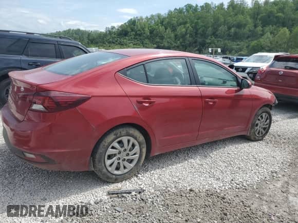 2020 Hyundai Elantra SE with VIN KMHD74LF3LU105323, listed as a Copart auction lot 55124005 with 68,422 mi miles and Salvage title. Bid and sale history available at DreamBid. Image 3.