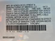 ✅ 2021 Honda Passport EX-L • VIN: 5FNYF7H52MB008411 • Lot: 70598655. Listed on Copart with 94,422 mi. Free auction sales archive from the USA and detailed vehicle history report at DreamBid. Image 13.