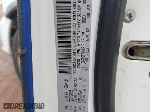 ✅ 2017 Ram 1500 Tradesman • VIN: 1C6RR6FT9HS610147 • Lot: 93645415. Wystawiony na Copart z przebiegiem 86 592 mil. Bezpłatny archiwum sprzedaży aukcyjnych z USA i szczegółowy raport historii pojazdu na DreamBid. Zdjęcie 13.