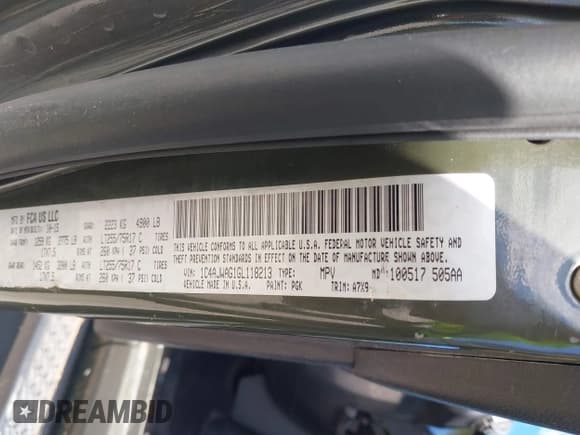 ✅ 2016 Jeep Wrangler Willys Wheeler • VIN: 1C4AJWAG1GL118213 • Lot: 43034129. Listed on IAAI with Not provided. Free auction sales archive from the USA and detailed vehicle history report at DreamBid. Image 9.