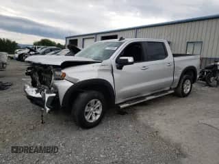 2019 Chevrolet Silverado 1500 LT with VIN 3GCUYDED2KG187091, listed as a Copart auction lot 71349595 with 77,449 mi miles and Salvage title. Bid and sale history available at DreamBid. Image 1.
