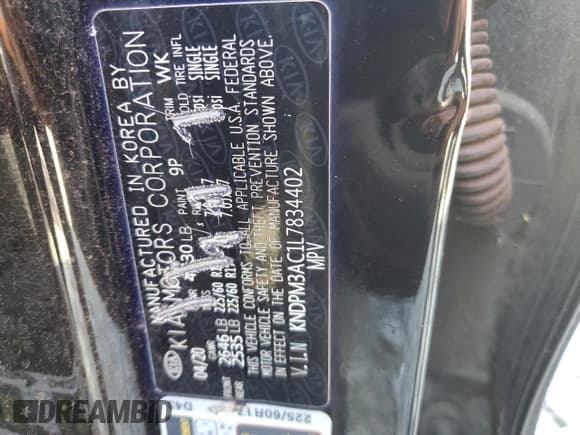 ✅ 2020 Kia Sportage LX • VIN: KNDPM3AC1L7834402 • Lot: 92320865. Wystawiony na Copart z przebiegiem 76 652 mil. Bezpłatny archiwum sprzedaży aukcyjnych z USA i szczegółowy raport historii pojazdu na DreamBid. Zdjęcie 13.