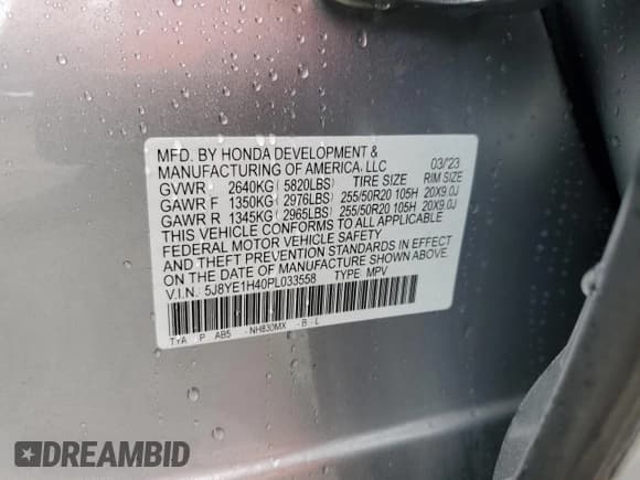 ✅ 2023 Acura MDX Technology • VIN: 5J8YE1H40PL033558 • Lot: 85193425. Wystawiony na Copart z przebiegiem 45 563 mil. Bezpłatny archiwum sprzedaży aukcyjnych z USA i szczegółowy raport historii pojazdu na DreamBid. Zdjęcie 13.