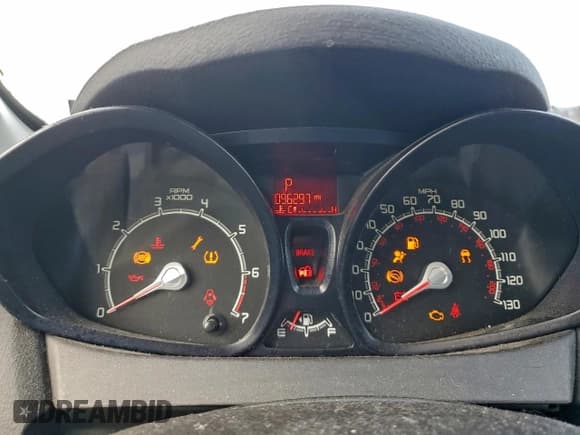 ✅ 2013 Ford Fiesta S • VIN: 3FADP4AJ2DM108978 • Lot: 95501785. Listed on Copart with 96,297 mi. Free auction sales archive from the USA and detailed vehicle history report at DreamBid. Image 9.