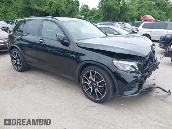 ✅ 2019 Mercedes-Benz GLC 43 AMG • VIN: WDC0G6EB2KF574201 • Lot: 42341880. Listed on IAAI with 52,759 mi. Free auction sales archive from the USA and detailed vehicle history report at DreamBid. Image 1.