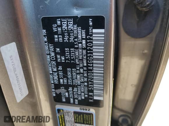 ✅ 2016 Hyundai Santa Fe Limited • VIN: 5XYZUDLA4GG312012 • Lot: 77541724. Wystawiony na Copart z przebiegiem 106 306 mil mil. Skorzystaj z bezpłatnego archiwum sprzedaży aukcyjnych z USA i zobacz szczegółowy raport historii pojazdu na DreamBid. Zdjęcie 13.