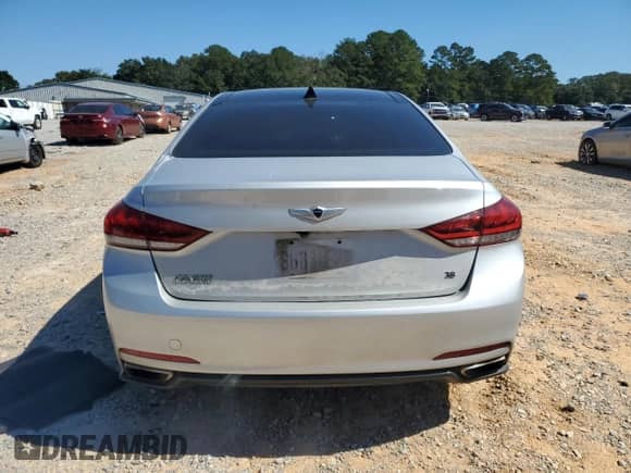 2015 Hyundai Genesis 3.8L with VIN KMHGN4JE6FU088714, listed as a Copart auction lot 82399455 with 201,373 mi miles and Salvage title. Bid and sale history available at DreamBid. Image 6.